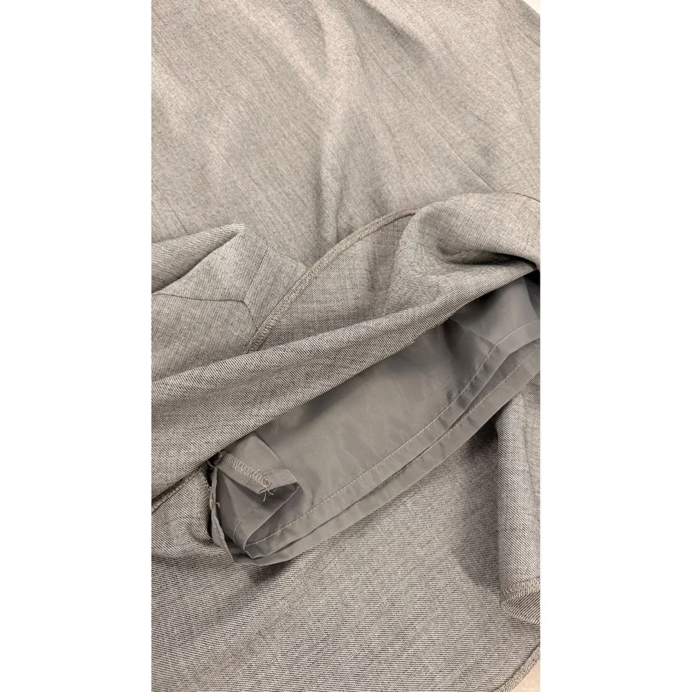 Isabella Suits Grey Trumpet Ruffle Hem Midi Skirt Size 18 Office Professional
